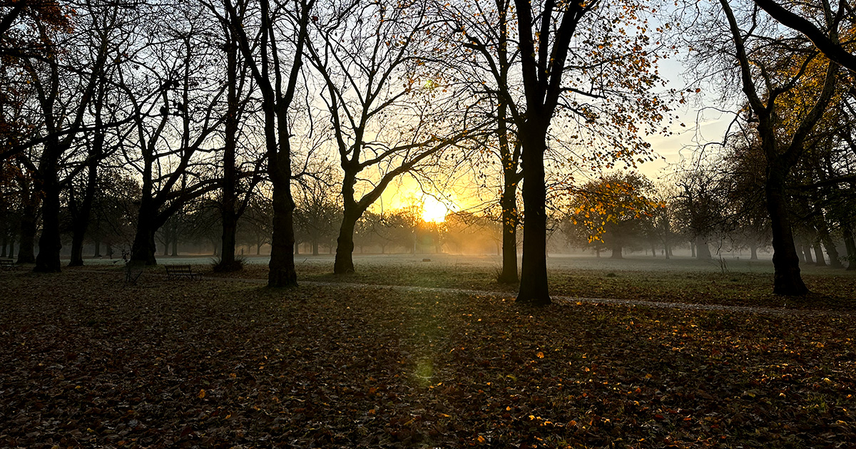 Sunrise in London