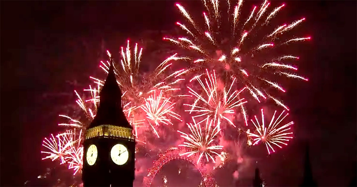 Fireworks in London 2023-24 BBC