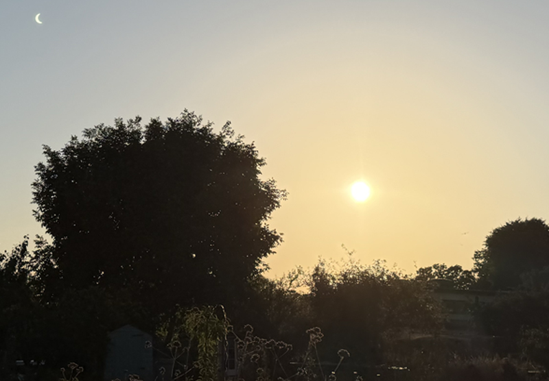 The sun eclipse